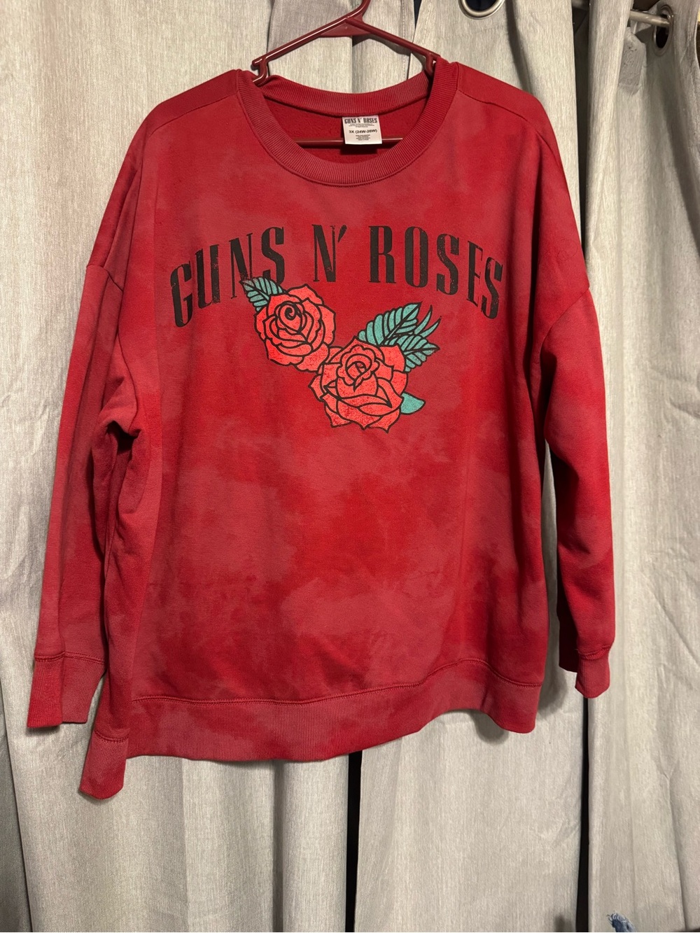 Guns N' Roses Red Graphic Crewneck Sweatshirt - Women's